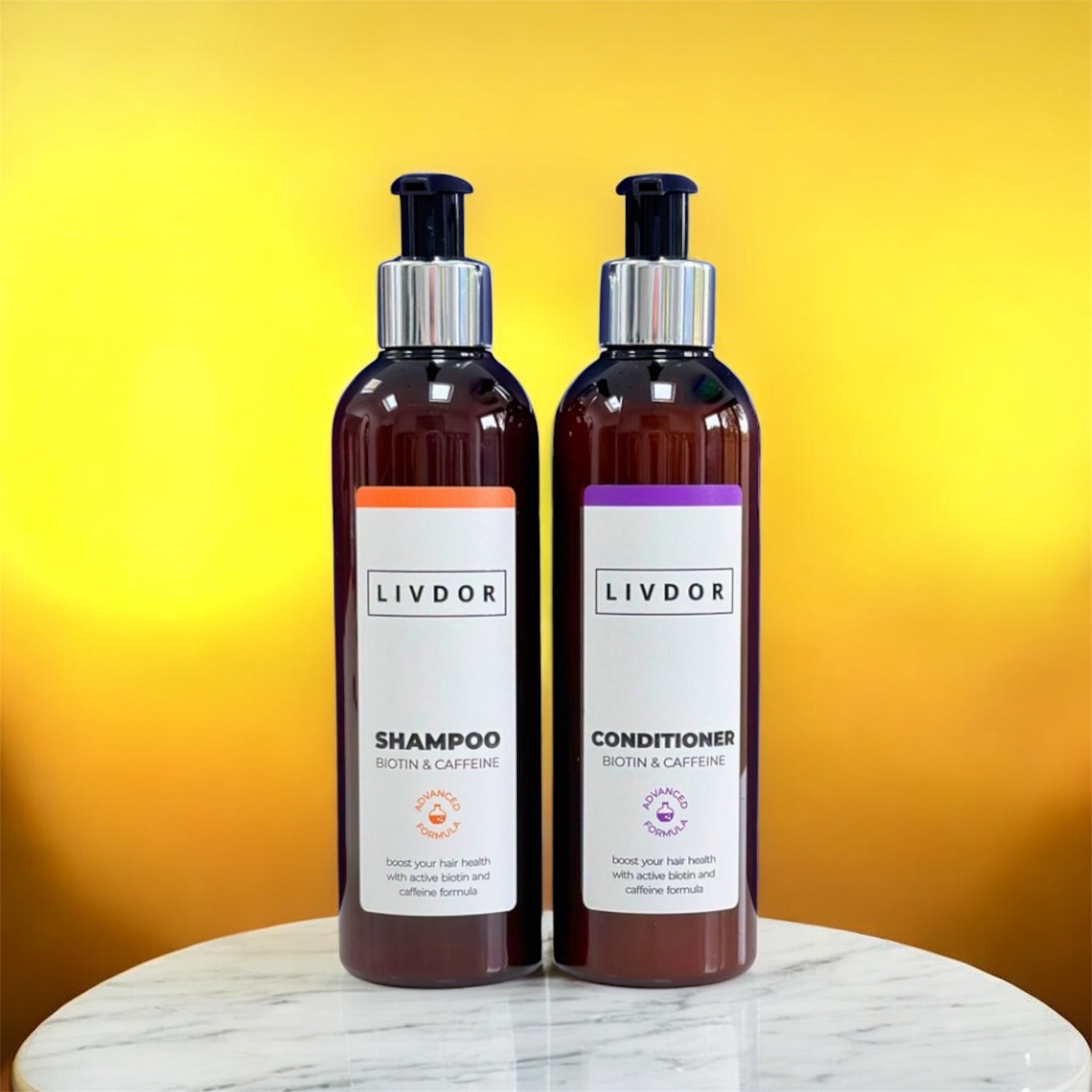 LIVDOR Biotin & Caffeine Shampoo & Conditioner Bundle