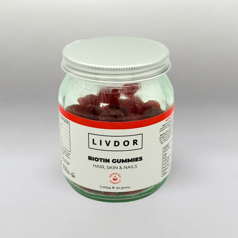 LIVDOR Hair Growth Gummies - Red