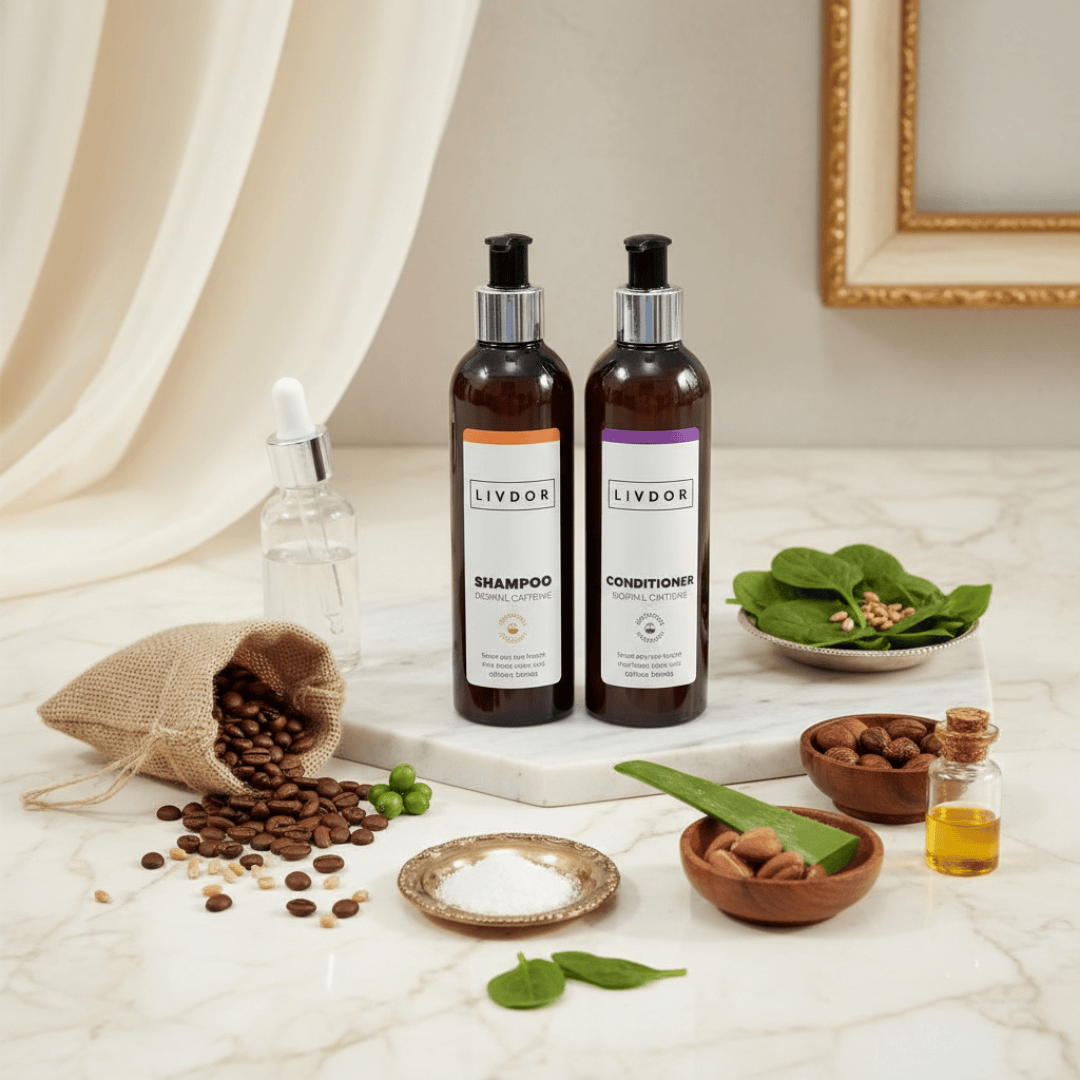 Livdor LIVDOR Biotin & Caffeine Shampoo & Conditioner Bundle
